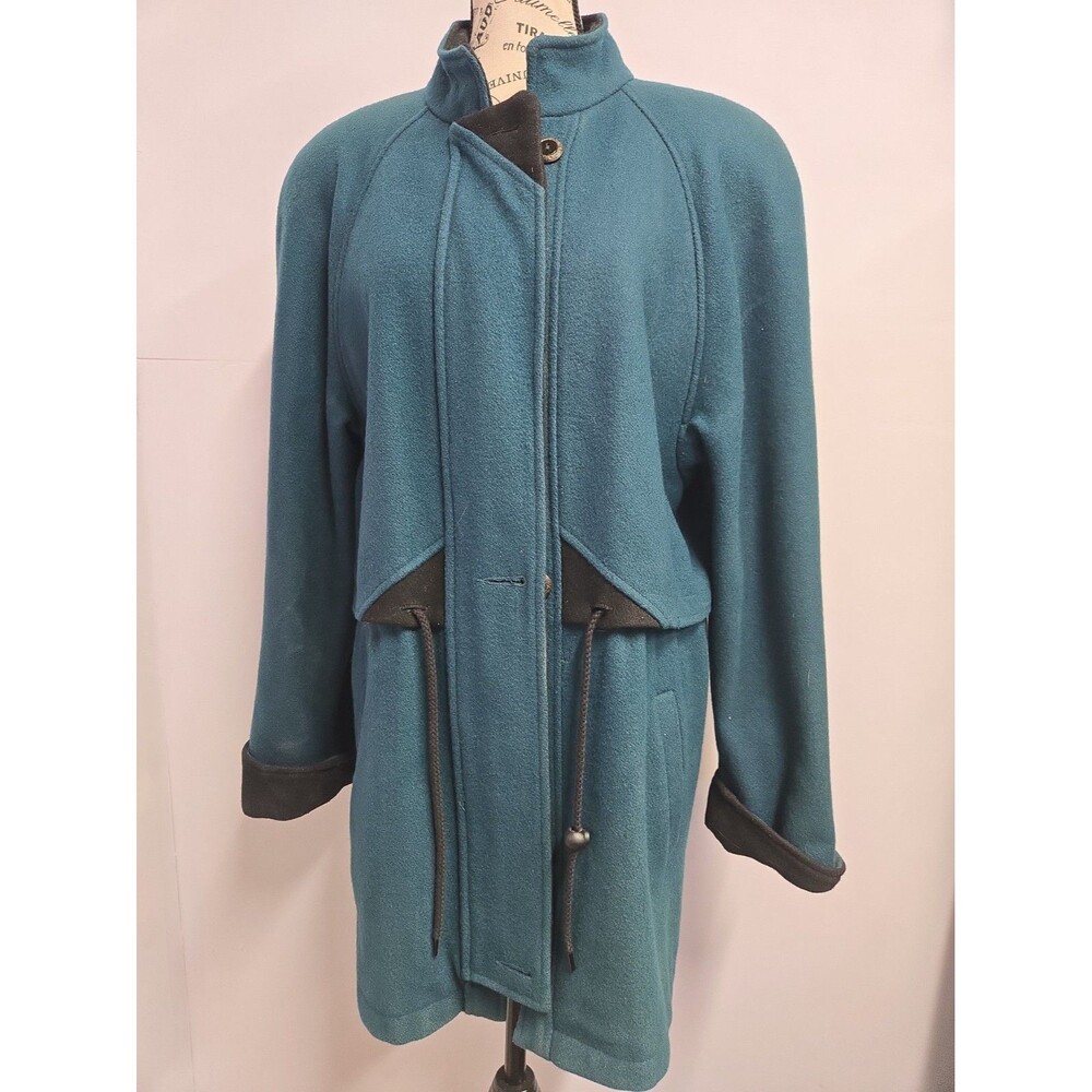 Vintage Spencer Douglas Wool Green Overcoat Jacket  - Made In USA